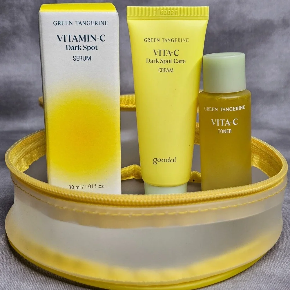 GOODAL Green Tangerine‎ Vitamin C Gift Set: Serum, Cream, Toner - Exp 10/26